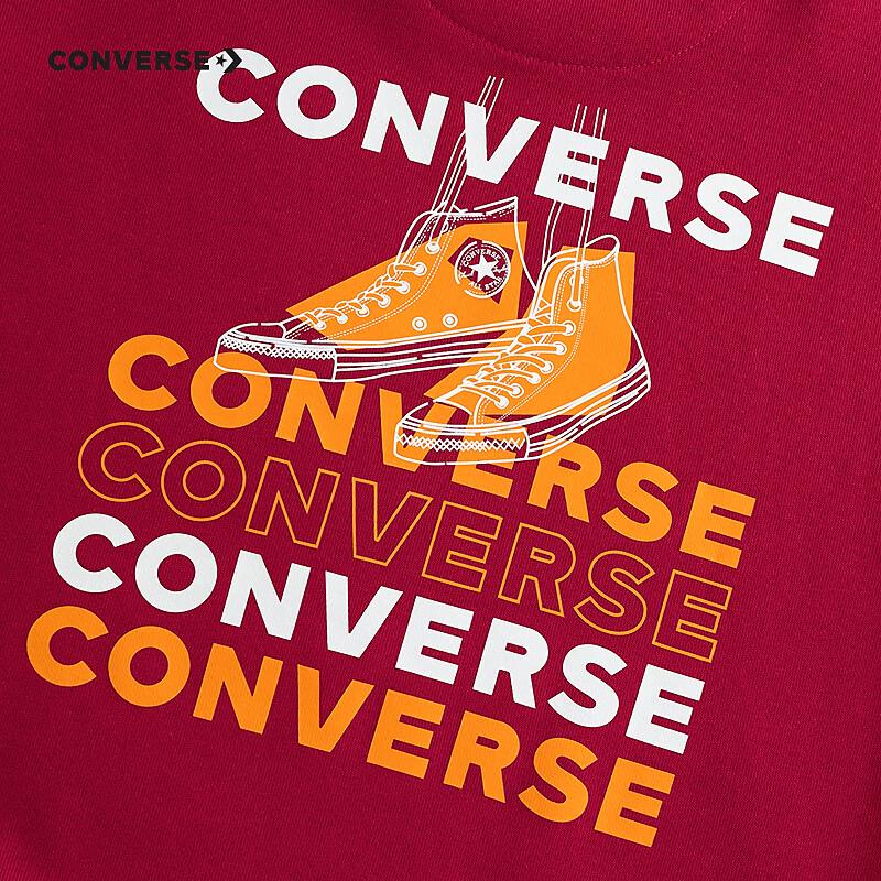 Converse Kids' Retro Print Cotton Sweatshirt