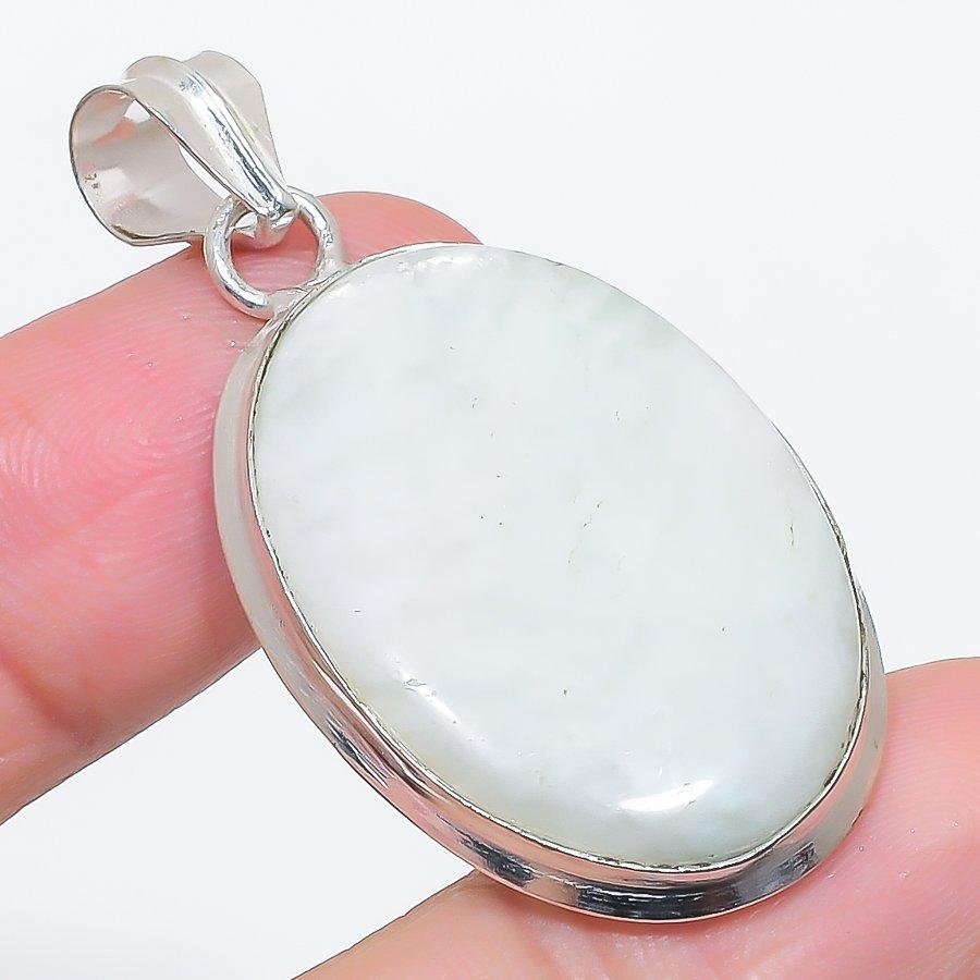 

Натуральный лунный камень драгоценный камень 925 стерлинговое серебро ювелирное изделие кулон 1.89 y8P41