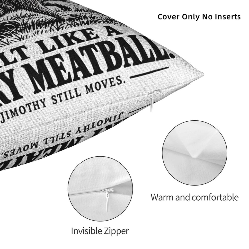 Pillow Case Jimothy the Furry Meatball Soft  Pillow Cover For Living Room Sofa Kawaii Pillowcases