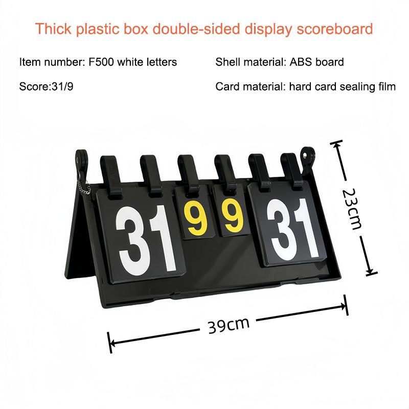 Table Scoreboard Flip Score Keeper Player Scorebook Scoreboard Flipper For Games Football Volleyball Competition Outdoor Sports