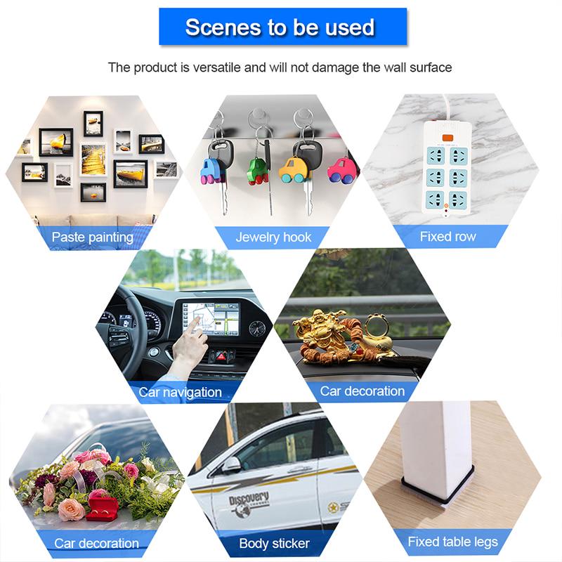 3M/5M Nano Double-Sided Tape Grip Reusable Traceless Removable Transparent Adhesive Sticker Kitchen Bathroom Washable Tapes