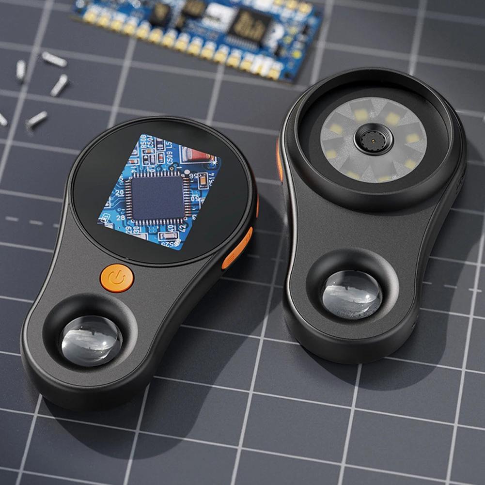 Digital Electronic Microscope Handheld Portable Rechargeable Magnifier Inspection Tool For Electronics Coin Jewelry Watch Repair nero