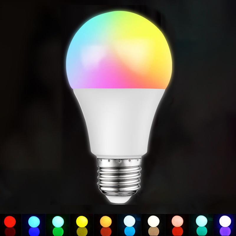 Spotlight Bulb E27 220V Rgb Led Light Bulb 5/7/10/15/20/30W Ir Remote Control Changeable Colorful Dimmable Rgbw Led Lamp