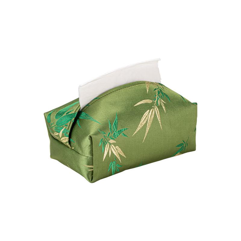 Chinese Zen Woven Fabric Tissue Box