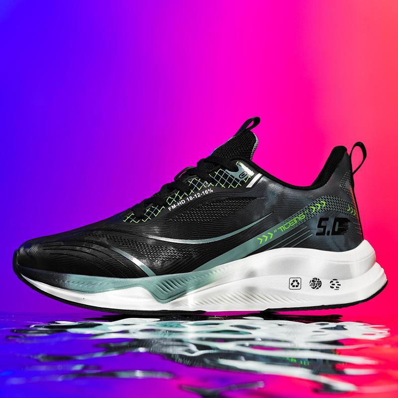 

Кроссовки для бега Four Seasons Soft Sole Light Breathable Plus Size Casual Sports Shoes Student Sneakers Comfort Walking Shoes 38-50 44 темно-синий