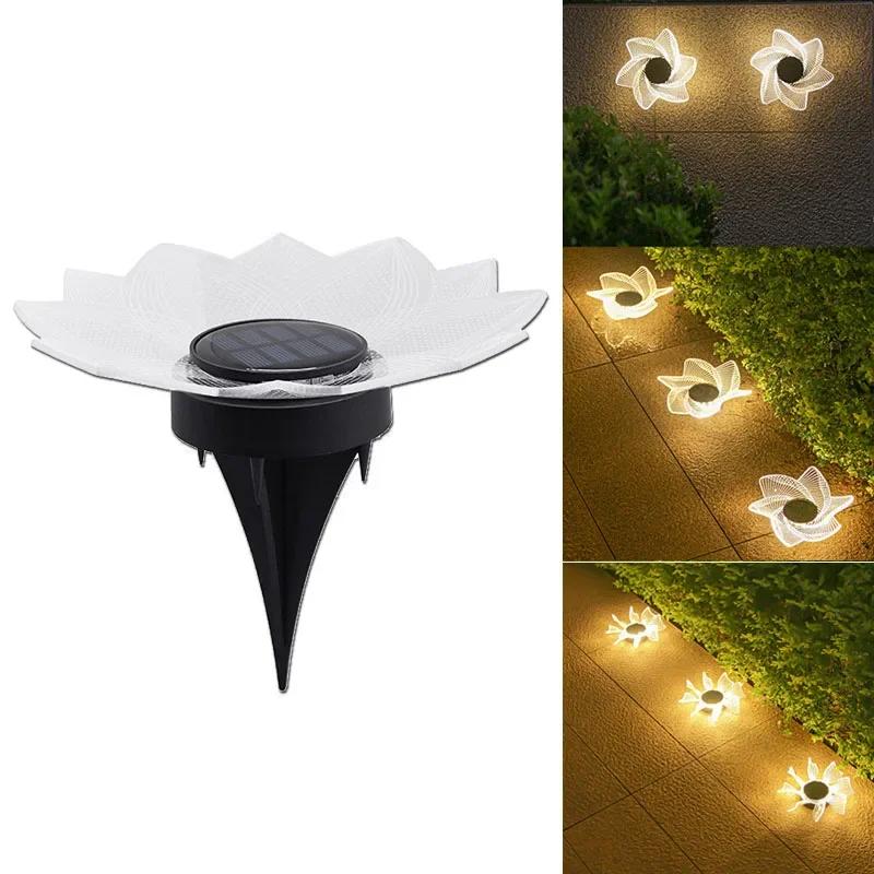 

Садовый светодиодный солнечный садовый светильник, водонепроницаемый, акриловый, настенный, настенный, моющий светильник