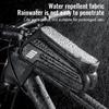 Bike Phone Bag  Phone Front Frame Bag Waterproof Bike Phone Mount Top Tube Hard Case Bag Touch Screen Phone Holder Case