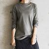 Andit Neck Daily Long Sizes and Made in 12 Size L Be-Line Top, M, L, LL, Japan, Ivory,