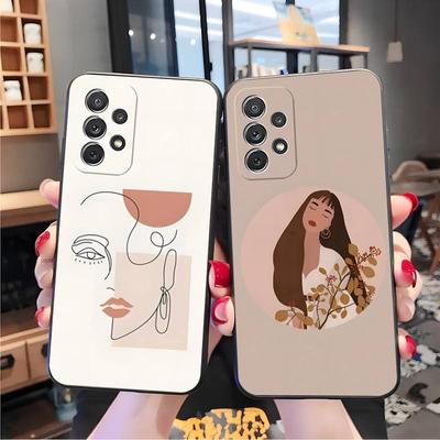 Minimalist Abstract Art Phone Case For Samsung A32 A21 A22 A30 31 A40 A42 51 A50 A52 53 A70 A71 A73 72 A80 A91 S10 Lite Shell
