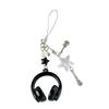 Stylish Music Note Keychain Phone Chain with Headphone Pendant Design for Backpack Phone Accessories and Gift Ideas