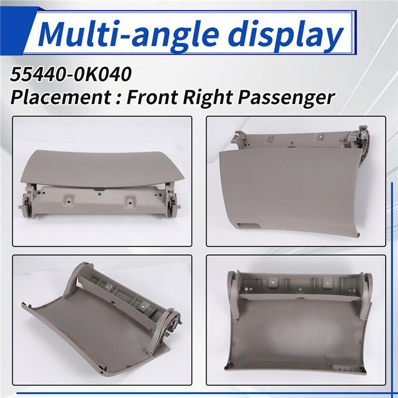 Passenger Storage Box Upper Dash Glove Box Cover Panel 55440-0K040-A0 LHD For Toyota Inno 2006-2015