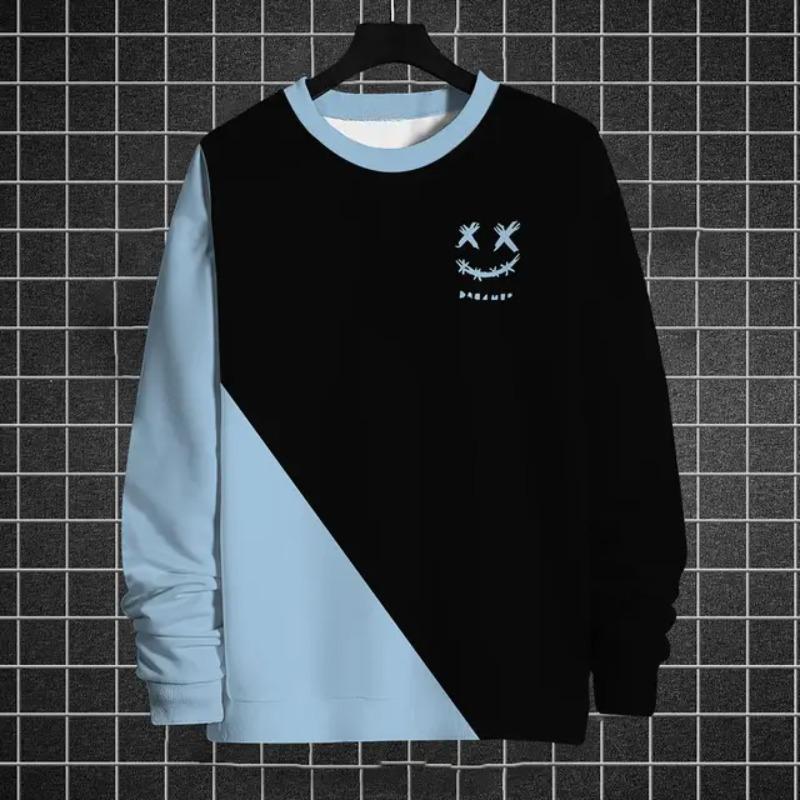 Couples Dress Funny Men's Sweatshirt Graphic Long Sleeve Tees Printing T-Shirts Loose O-Neck Hoodies Oversized Men Clothing Tops