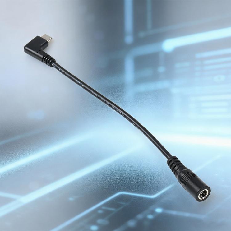 USB C 12V Converter Cord With 5.5x2.1mm Output Step Up Connector Cable Adapter for Camera Desk Lamp Speaker Router