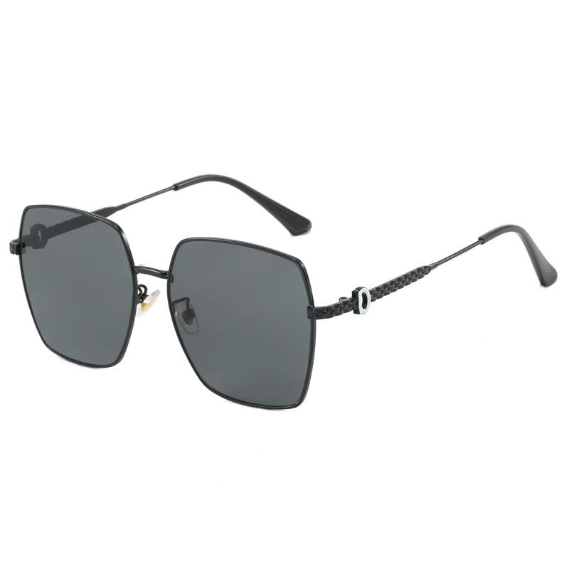 Ochelari de Soare Pătrați Metal Cadru Mare Ochelari de Soare Femei Personalitate Val Conducere Protecție UV