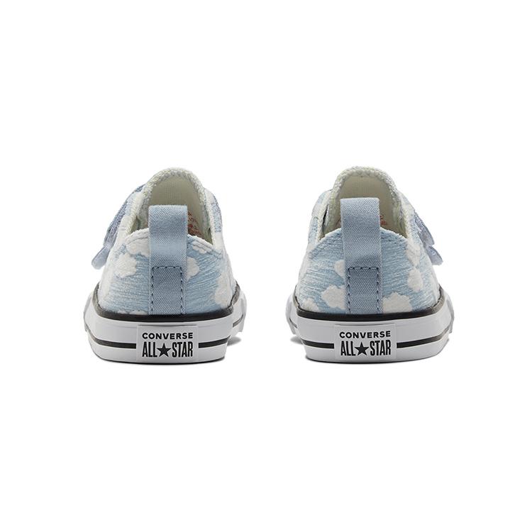 New Converse All Star 2V Anti Slip Wear Resistant Low Top Baby & Toddler Shoes Blue Infant And Toddler A05201C
