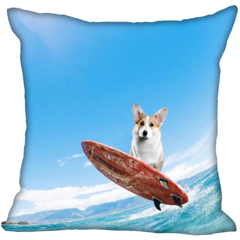Unsichtbarer Reißverschluss Wurfkissenbezug Lustiger Hund Tier Wohnkultur Satin