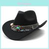 Western Cowboy Hat With Sun Protection For Men Women Bohemian Style