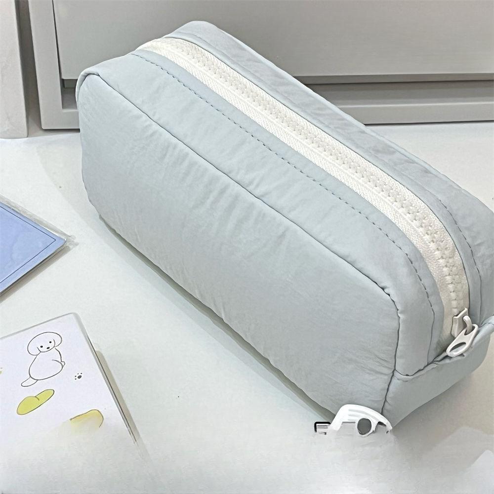 

Квадратный пенал с высокой эстетической ценностью, большой вместимостью, однотонная канцелярская сумка, пенал для студентов