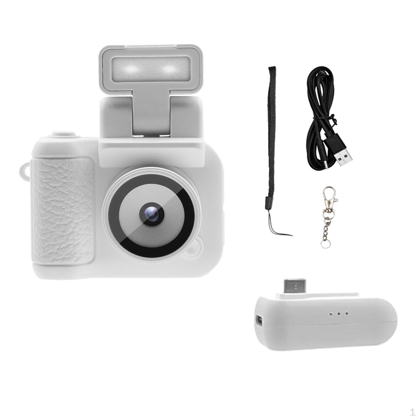 

Digital Camera 6 Different Filters Camcorder with Flash Light for Recording Photography Vlogging білий