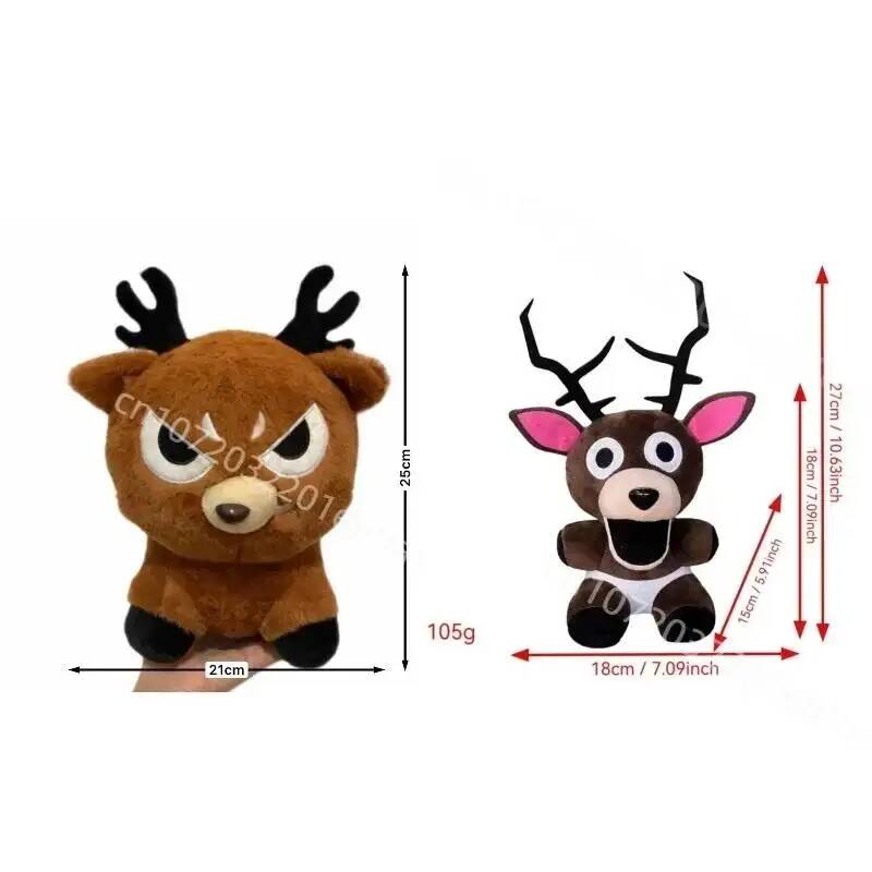 Q Peluche Cartone Animato 99 Notti Nella Foresta Peluche Carino Alce Arrabbiato Bambola di Peluche Capra Divertente Gufo Alce Seduto Giocattolo di Peluche Per Bambino Regali di Natale