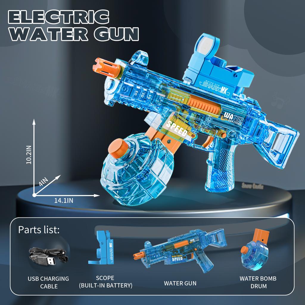UMP45 Electric Water Guns For Adults Powerful Squirt Automatic Water Suction Water Blasters Summer  Beach Toy For Kids Gift