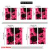 2pcs,2D Plane Printing Popular Curtains Dark Blooming Roses Versatile Fabric (without Rod) Festive for Bedroom Living Room Study