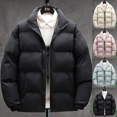 Winter Neue Dicke Feste Kragen Lose Brot Jacke Casual Baumwolle Mantel