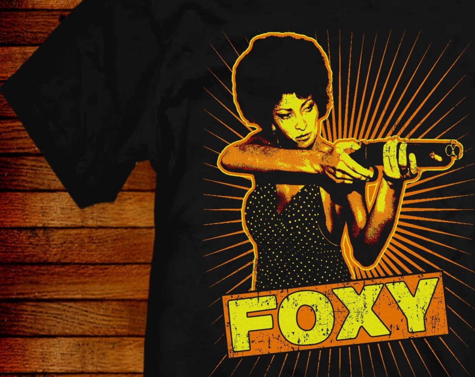 Foxy Brown T shirt: 70s Style Pam Grier Tee XL