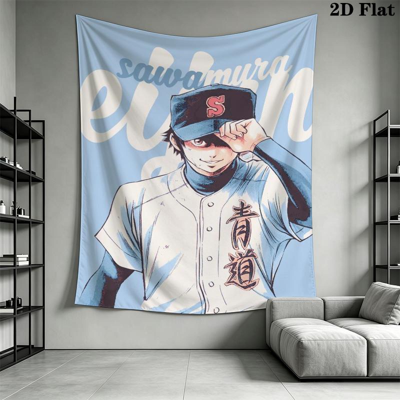 Ace of Diamond Wall Tapestry Aesthetic Wall Hanging Printed Fabric Blanket Decorative Tapestries for Bedroom Living Room Home Decor