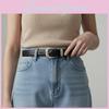 Ceinture Élégante Minimaliste en Cuir pour Femme Pantalon de Robe Avec Fermeture en Alliage Pour le Bureau