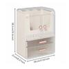 Desktop Cosmetic Storage Box Large Capacity Vanity Makeup Holder Elegant Design