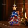 Lightweight Acrylic Car Rearview Mirror Decor 250 Anniversary USA Christmas Ornament, America Years Patriotic Tree Celebration Gift Decoration,
