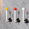 Dopamine Punch-Free Hooks - Set of 6 Creative Non-Marking Hooks for Bedroom & Bathroom