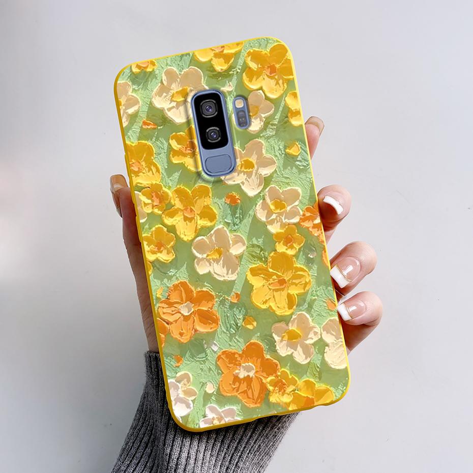 Silicone Back Cover for Coque Samsung Galaxy S9 Plus Cute Rabbit Panda Protective Soft Phone Case SamsungS9 S9Plus Funda Capas