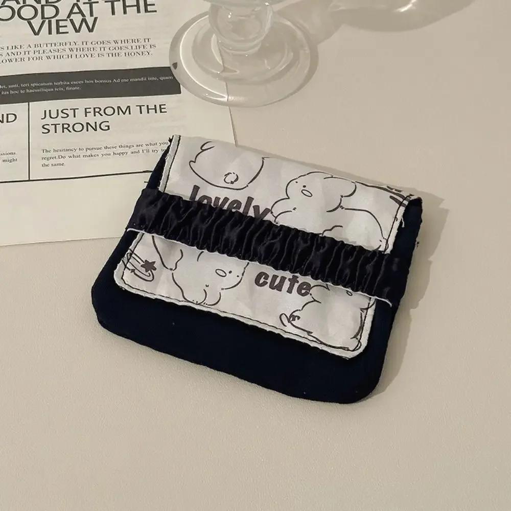 New Sanitary Pad Pouch Mini Folding Women Cute Bag for Gaskets Napkin Towel Storage Bags Pouch Case Sanitary Pad Organizer