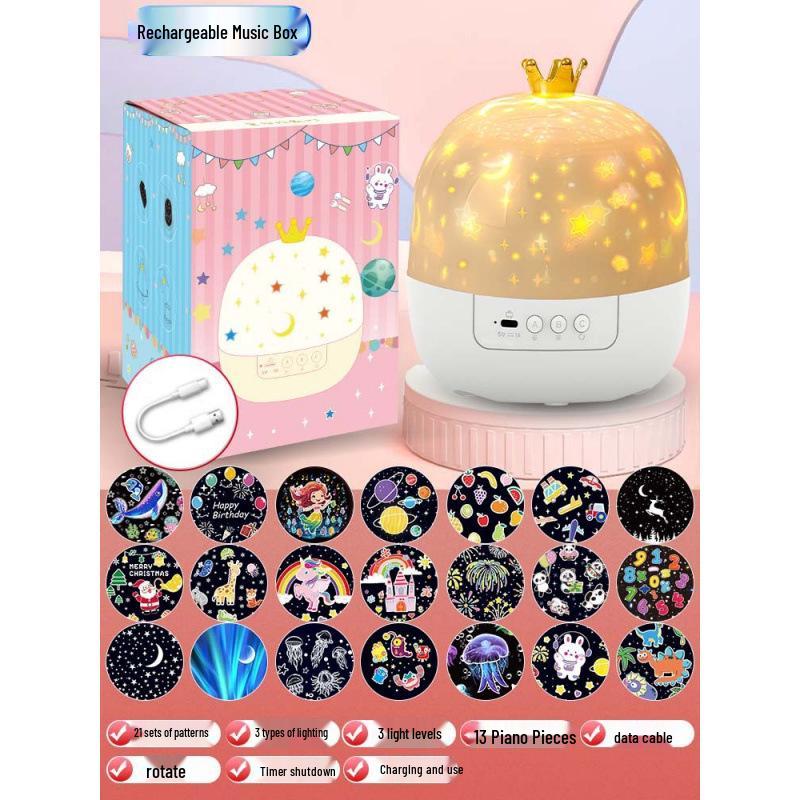 Projecteur Lumineux Étoilé Intelligent - Cadeau d'Anniversaire Parfait pour Enfants