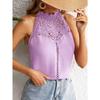 IHUASU Women's Summer Fashion Hollow Lace Gas Vest Top Women