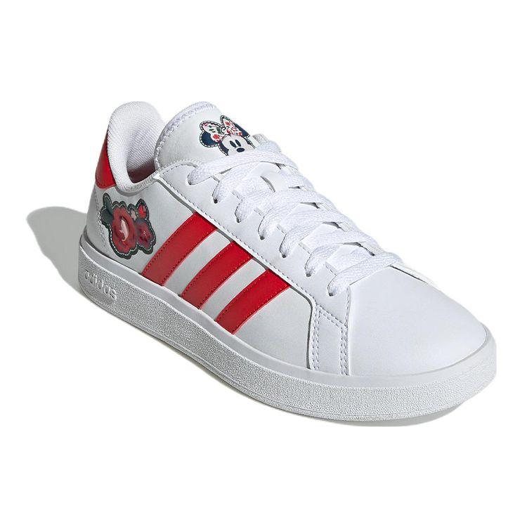 Adidas Neo Grand Court Base 2.0 Durable Low-Top Sneakers Women Sneakers White Red GV9550