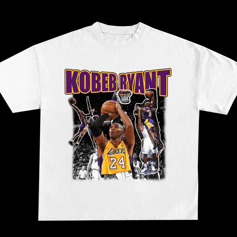 

Kobe American Jersey Size 24 Printed T-shirt Unisex Summer Short Sleeve Top 4XL