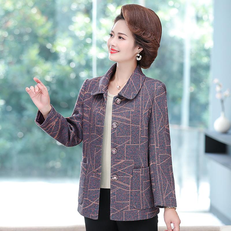 Autumn Lapel Jacket Short Year-old 0 Medium-sized Women's Season Suit Top