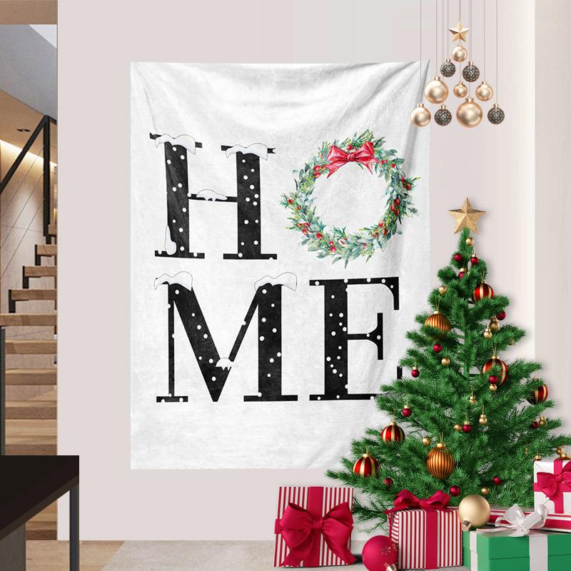 Cross-border Snowman Christmas Series Tapestry Digital Printing Hanging Cloth Foreign Trade