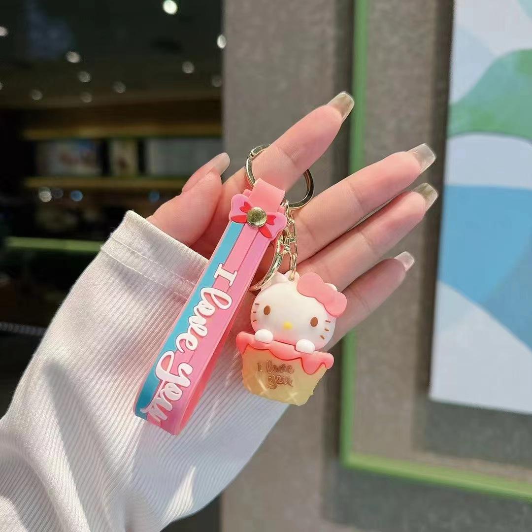 

Creative Cartoon KT Cat Doll Keychain Bag Car Keychain Accessories Gift Wholesale kawaii cute personalized gifts y2k fashion
