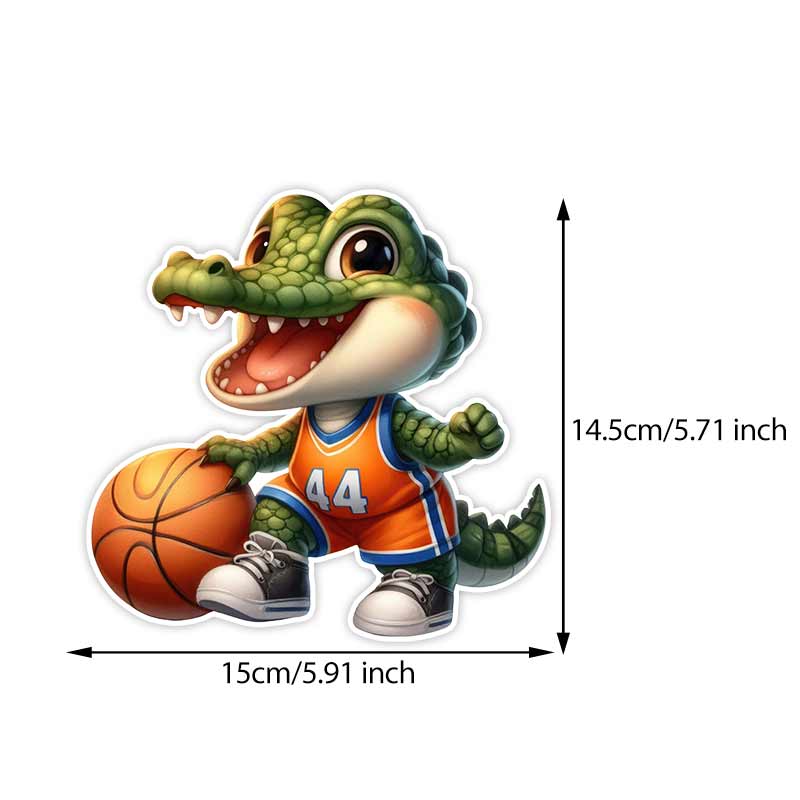 Car Sticker Animal Playing Basketball Waterproof Vinyl Decals Auto Body Window Bumper Decor Motorcycle Helmet Stickers TM217