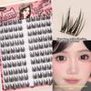 100 Cluster Easy To Wear Self Adhesive False Eyelashes Natural 10 Rows Fake Eyelashes  Daily/Party