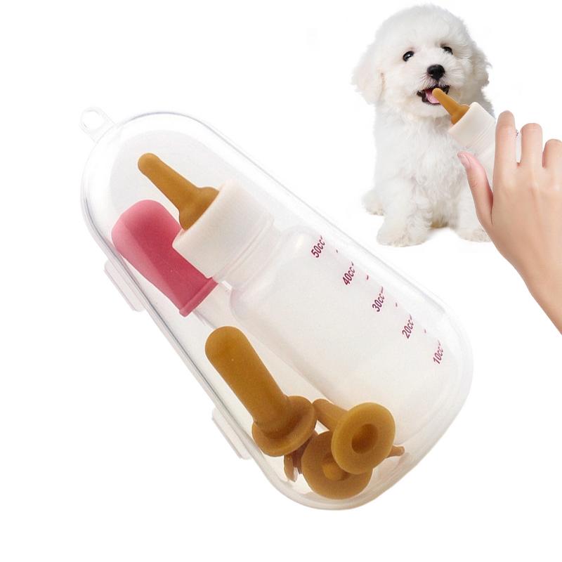 Pet Feeding Bottle Kit With Storage Case Kitten Nursing Bottles Puppy Milk Feeder For Small Animals Newborns Dog And Cat