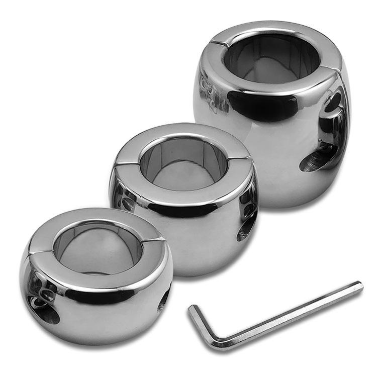Metal Stainless Steel Scrotum Pendant Bondage Ring Penis Weight Bearing Ring Penis Delay Ring Adult Sex Product Toy