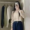 Long Sleeve Thin Hollow Out Sun Protection Cardigan Knitwear Women's Summer Designed Niche Loose Air-Conditioning Shirt Short Top
