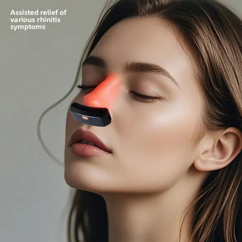 Ergonomic  Wearable Nasal Comfort Device – Reusable Portable Infrared Warmth for Gentle Breathing Support