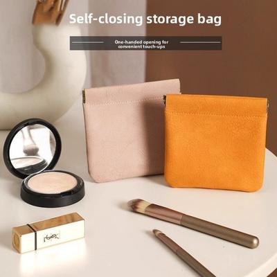 Makeup Bag, Portable Small Storage Bag, Mini Bag Opening, Red Envelope Inside, Small Bag Inside, Glasses Bag Automatically Closes