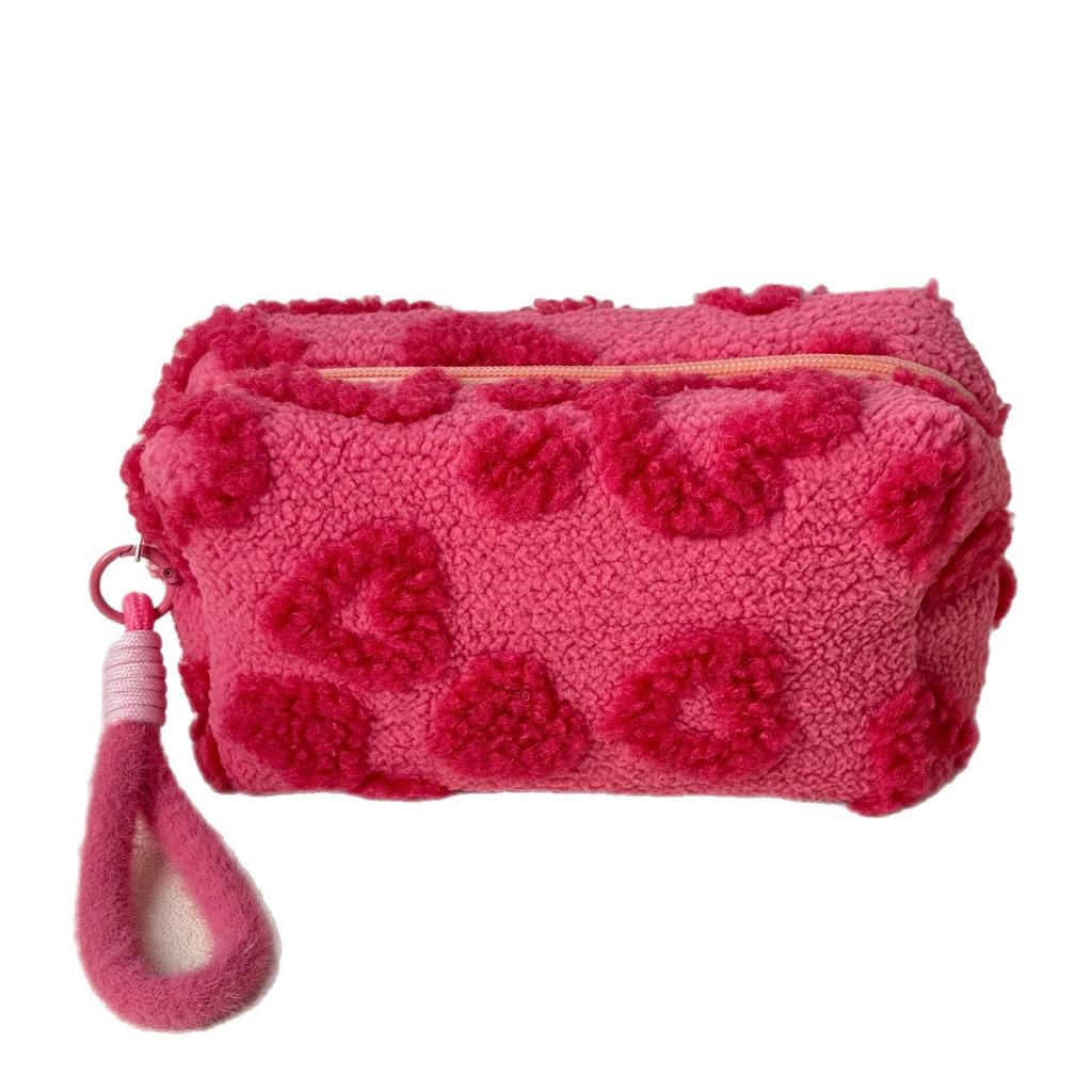 Heart Plush Large Capacity Travel Makeup and Toiletry Bag